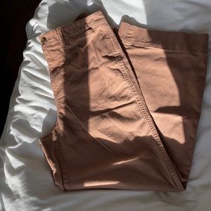 Gap High Rise Wide-Leg Cropped Khakis